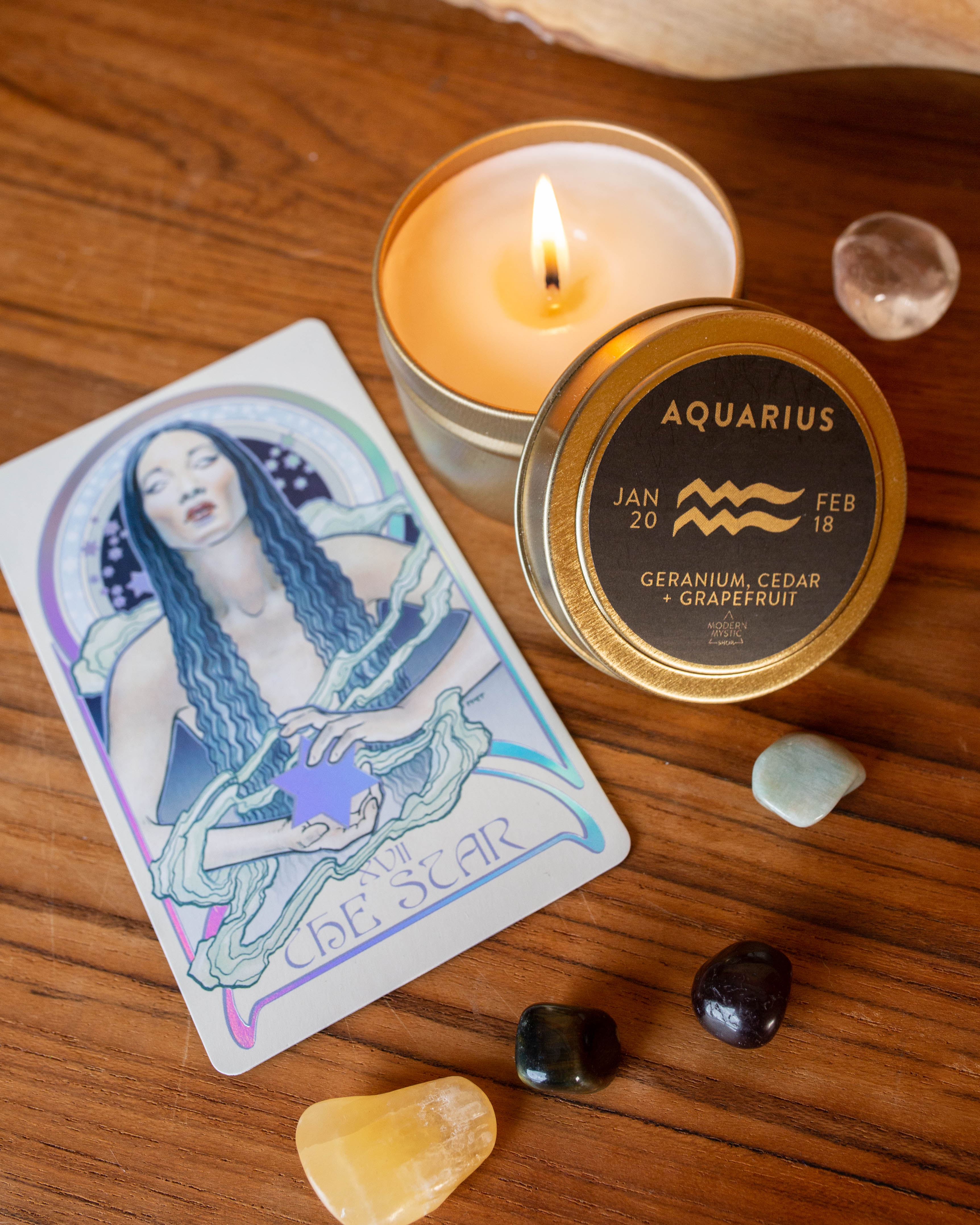 Aquarius Candle