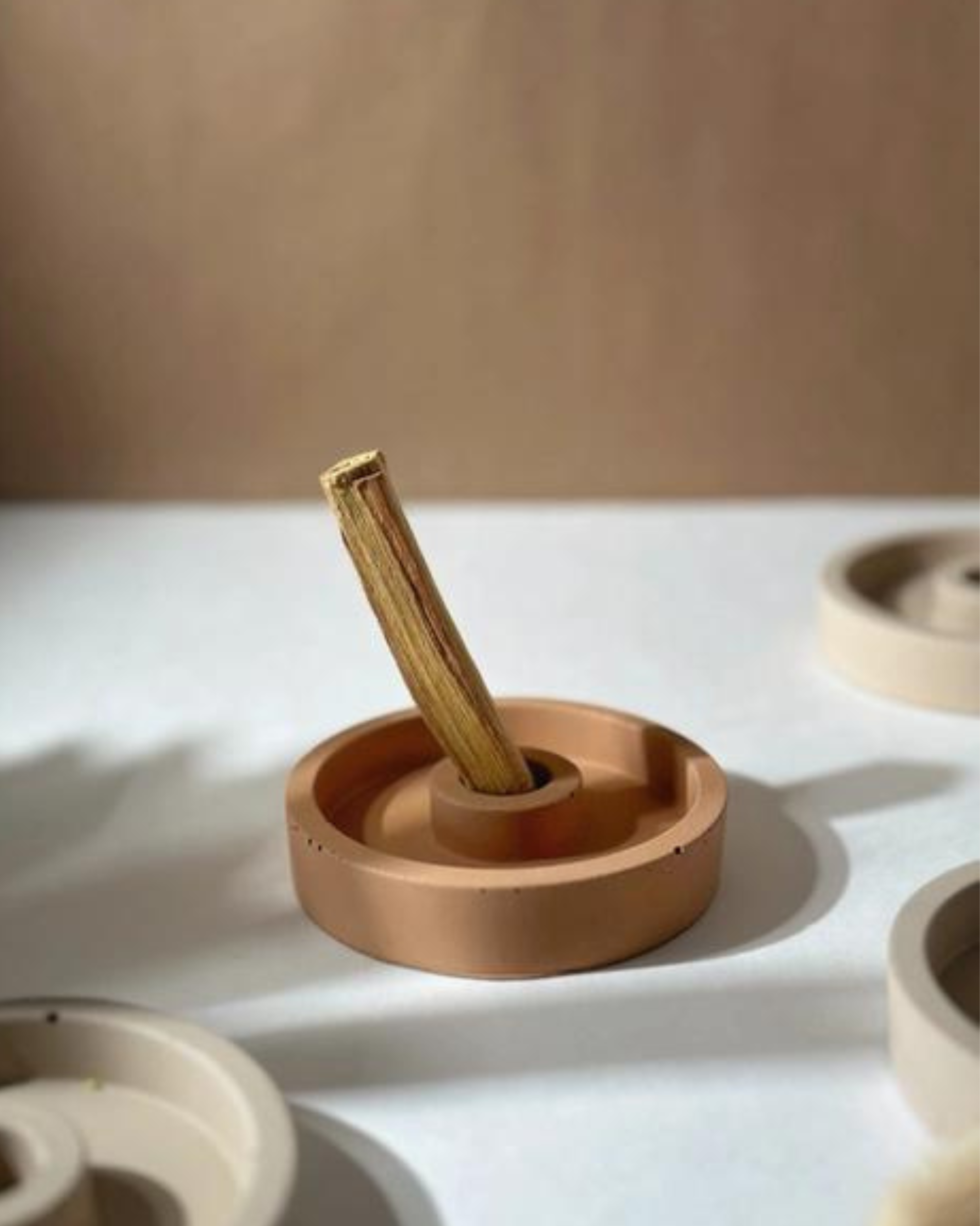 Handmade Palo Santo Holder - Light Terracotta