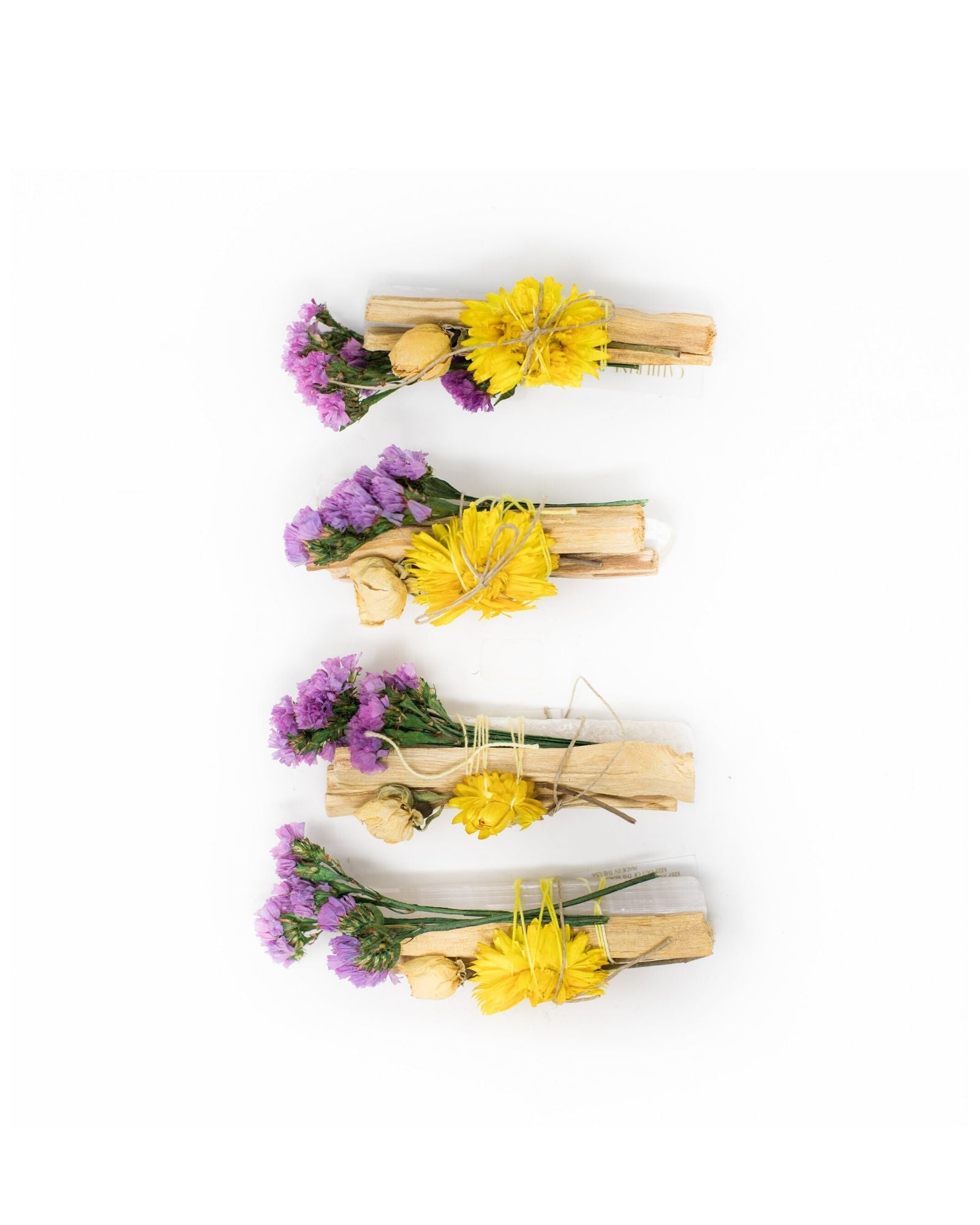 Selenite and Palo Santo Floral Bundle